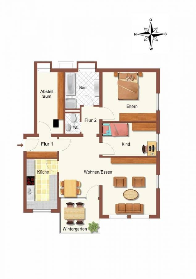 Grundrissplan-technisch bearbeitet - EIN PLATZ AN DER SONNE
