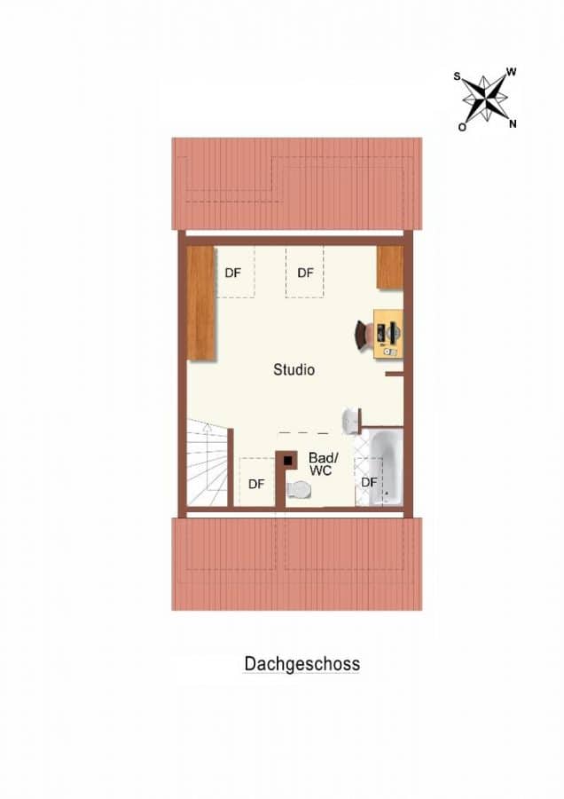 Grundrissplan DG-technisch bearbeitet - JUNGE FAMILIE MIT KIND GESUCHT