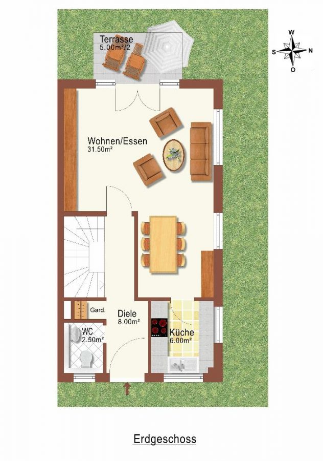 Grundrissplan EG-technisch bearbeitet - VIEL, VIEL PLATZ FÜR DIE GANZE FAMILIE