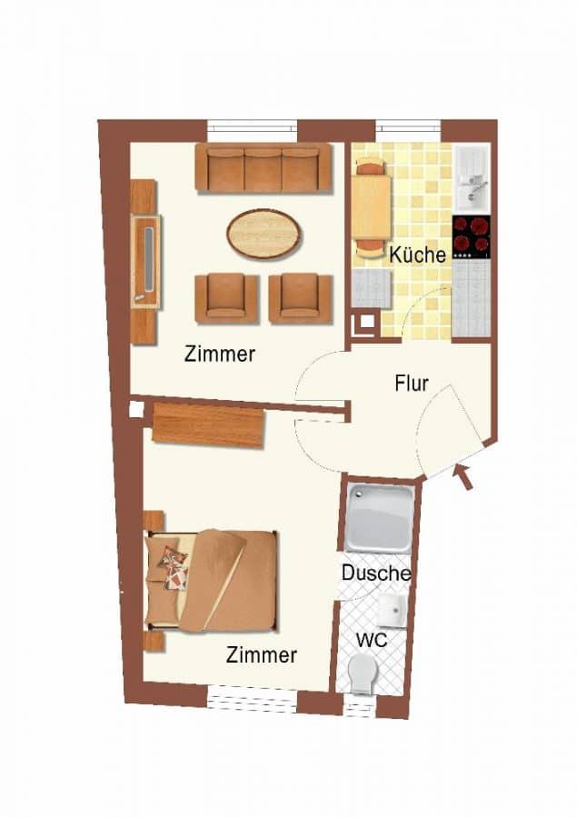 Grundrissplan-technisch bearbeitet - IDEAL FÜR KAPITALANLEGER UND EIGENNUTZER