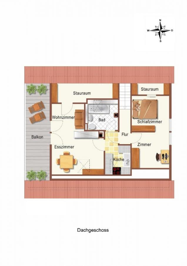 Grundrissplan DG-technisch bearbeitet - ZWEI GENERATIONEN UNTER EINEM DACH